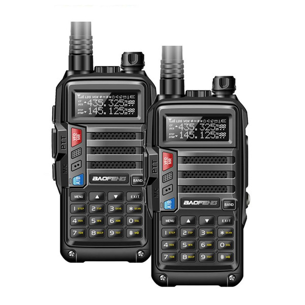 2x Baofeng UV-S9 Tri-Band VHF UHF Walkie Talkies 8W Two Way Ham Radio 