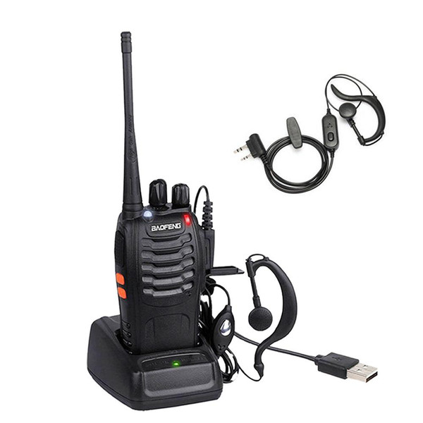 Baofeng BF-888S UHF Walkie Talkie Long Range VOX Two Way Radio + Earpiece 