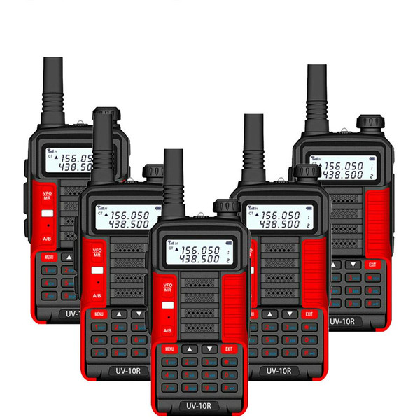5 X BAOFENG UV-10R 10W Dual-Band VHF UHF Walkie Talkies Long Range FM Two Way Radio 