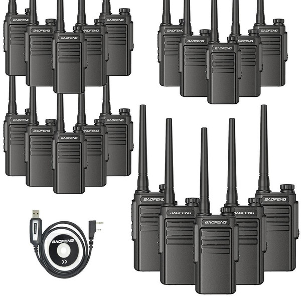 20 X Baofeng BF-W31 Waterproof Walkie Talkies Long Range Two Way Ham Radio + Programming cable 