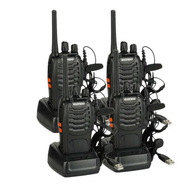 4x Baofeng BF-888S PMR446 Licence Free UK