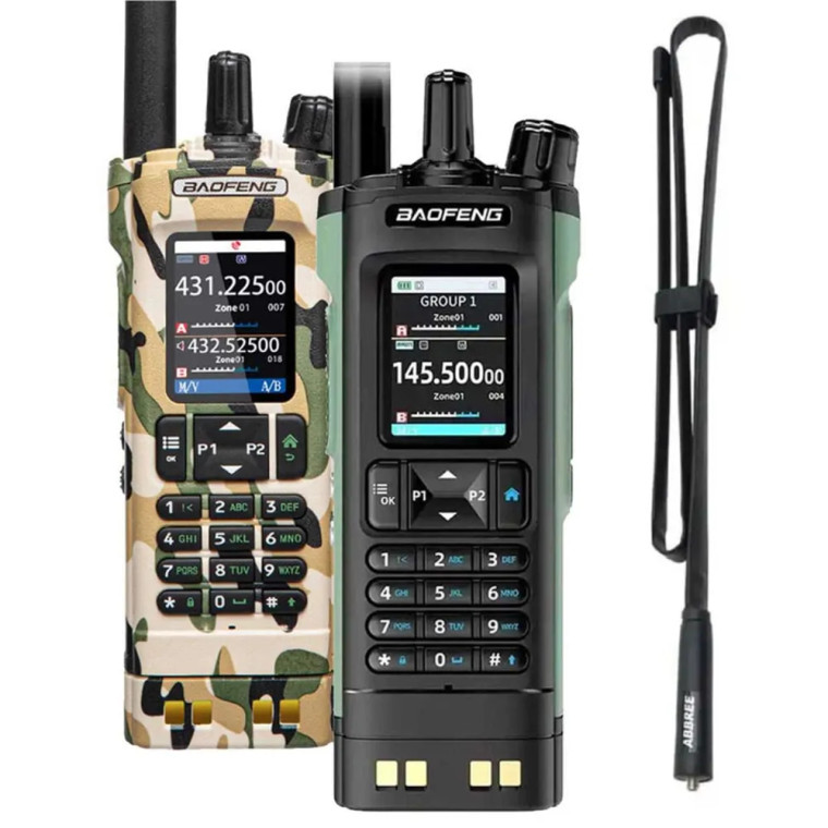 Baofeng UV-32 Walkie Talkie 10W Multi Band Walkie Talkie | 42.5" Tactical Antenna Bundle