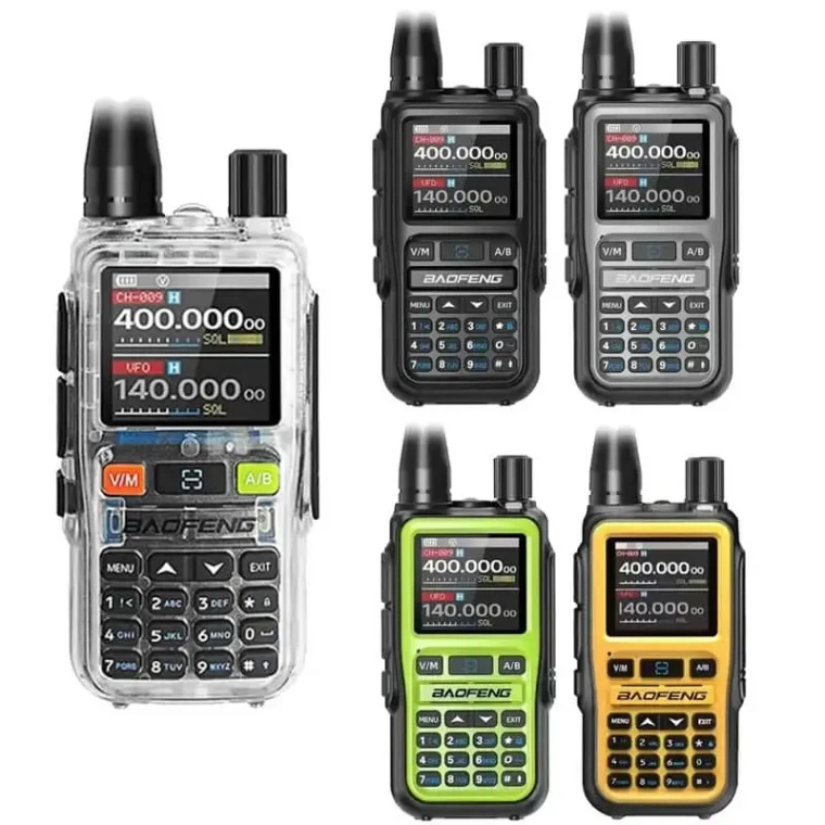 Baofeng UV-5R Mini 5W Walkie Talkie | Black, Grey, Green, Yellow, Transparent