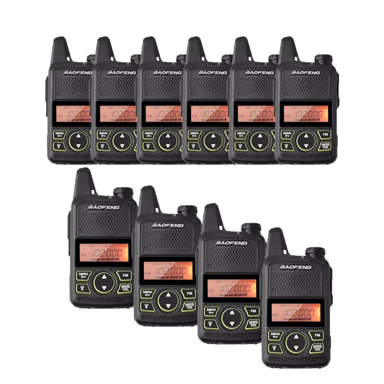 10pcs Baofeng BF-T1 Two Way Long Range Mini Walkie Talkie