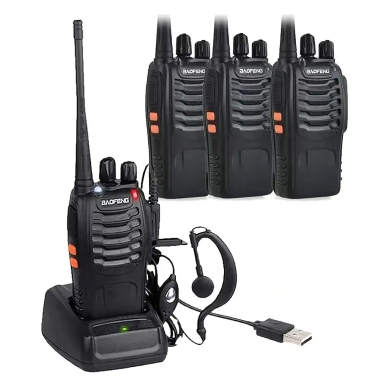 4X Baofeng BF-888S UHF Two Way Radio + Earpiece