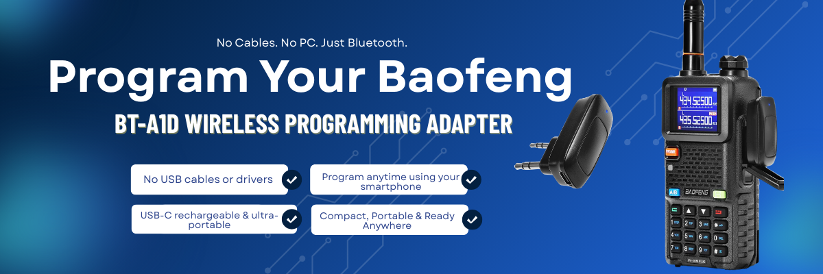 Baofeng BT-A1D Wireless Bluetooth Programming Adapter