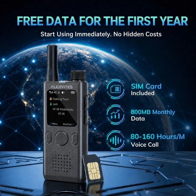 Alervites PoC-AT1 Network Radio | Free Data for First Year