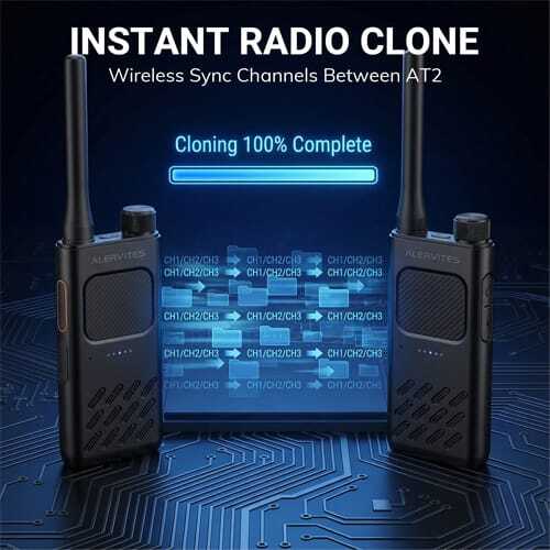 Alervites AT2 Smart UHF Radio - Instant Wireless Radio Clone All 30 Channels