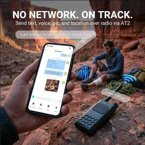 Alervites AT2 Smart UHF Radio - Off-Grid Messaging No Network No Tracking