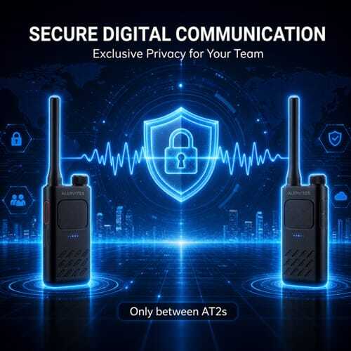 Alervites AT2 Smart UHF Radio - Secure Digital Communication Exclusive Encryption