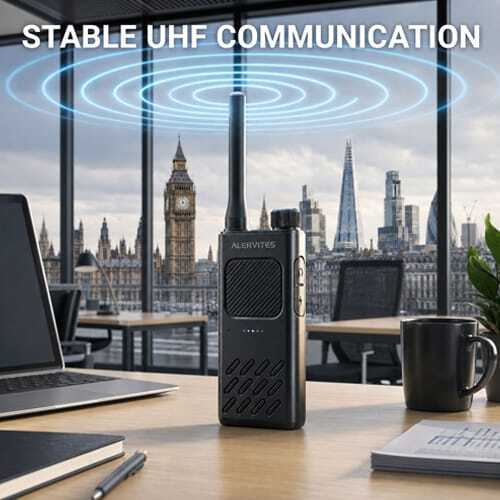 Alervites AT2 Smart UHF Radio - Stable UHF Communication 400-480MHz