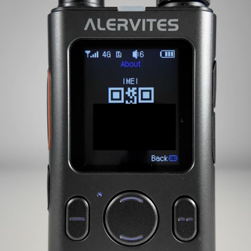 Alervites PoC-AT1 Screen Showing About Page with IMEI Number