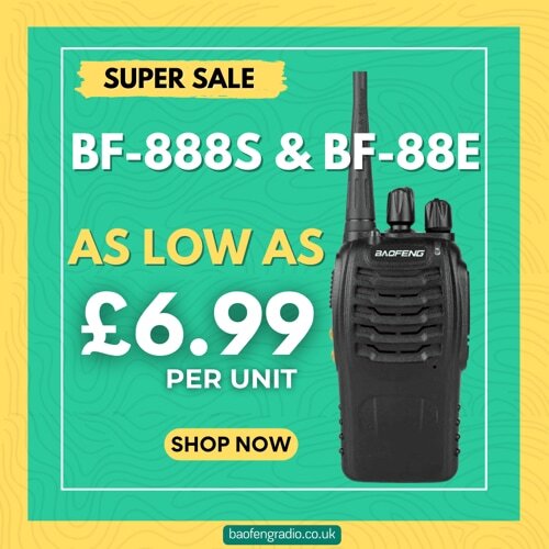 Baofeng BF-888S PMR446 Licence Free Radio Sale UK