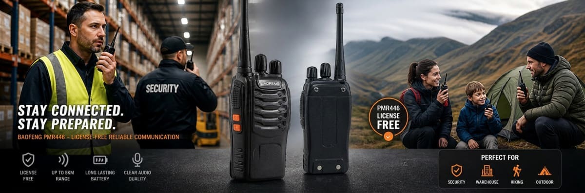 Baofeng BF-888S PMR446 License-Free Two-Way Radios Banner