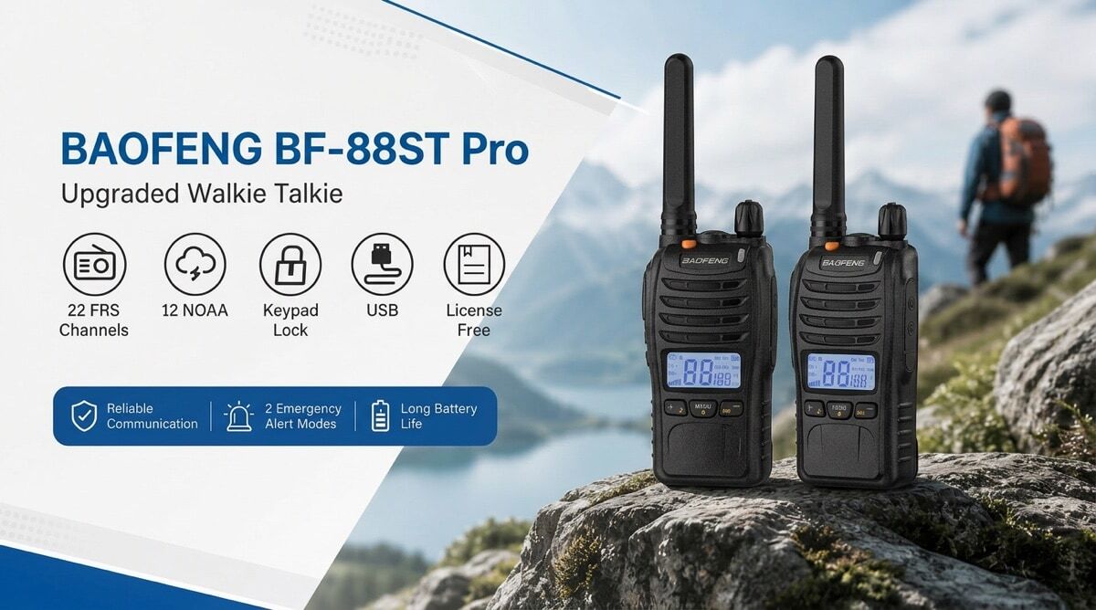 Baofeng BF-88ST Pro PMR446 Walkie Talkie | Licence Free Two Way Radio UK