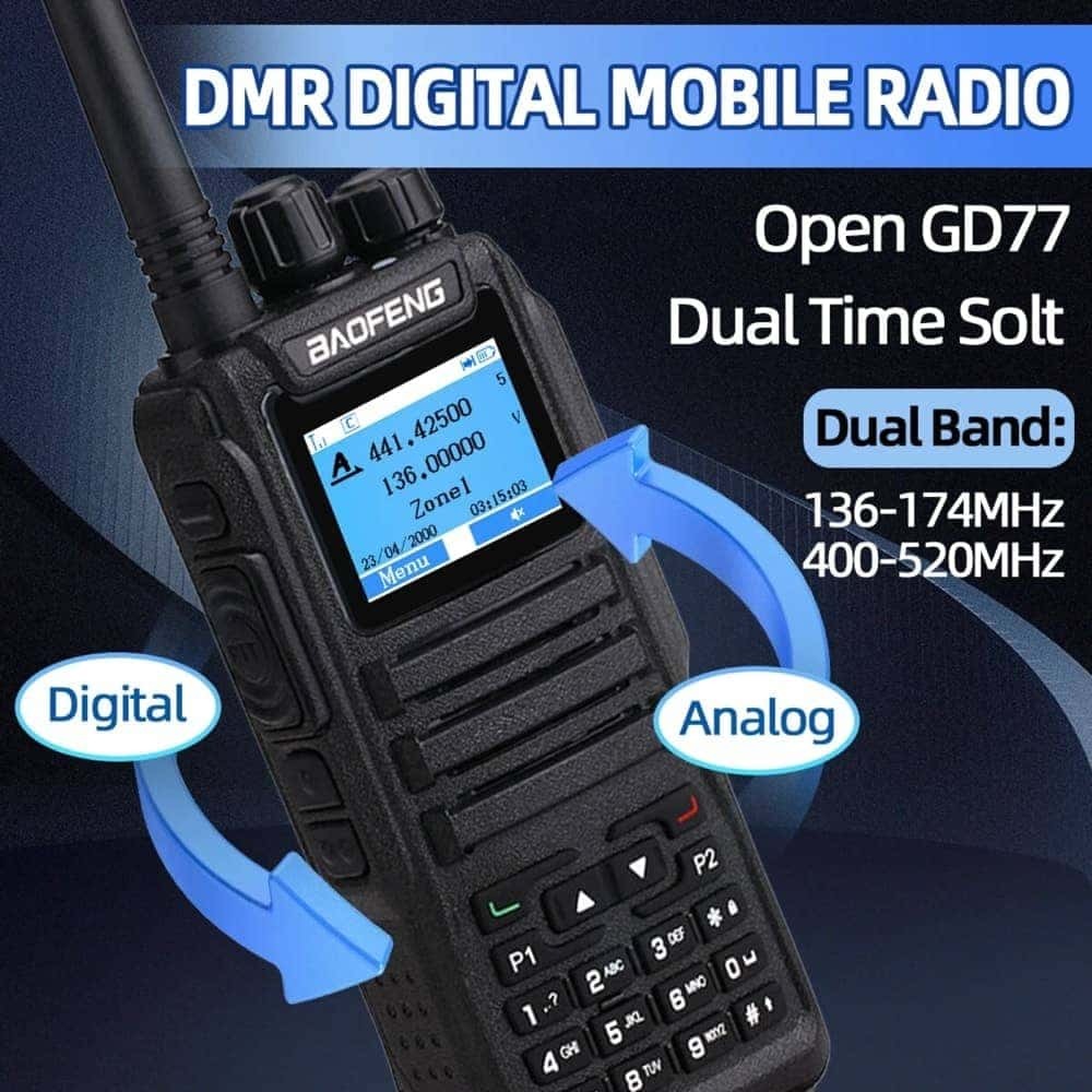 Baofeng DM-1701 DMR True 2-Slot Dual Mode