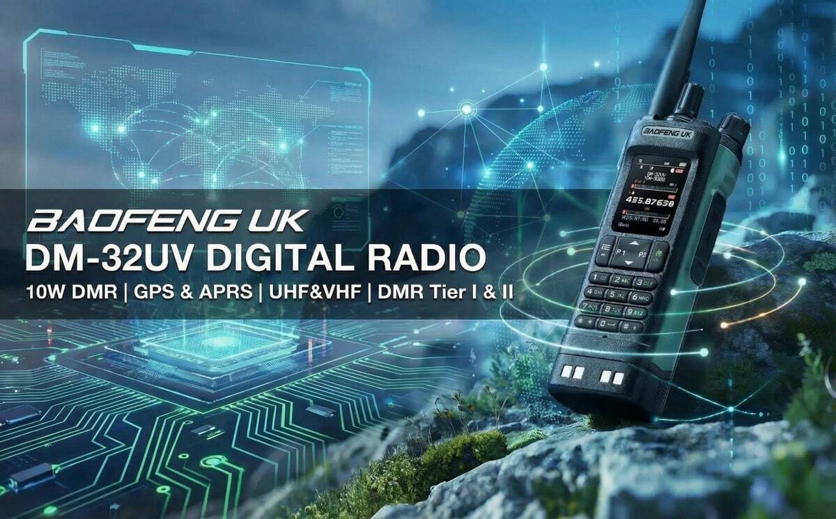 baofeng dm-32 10w dmr uhf vhf gps and aprs digital mobile radio