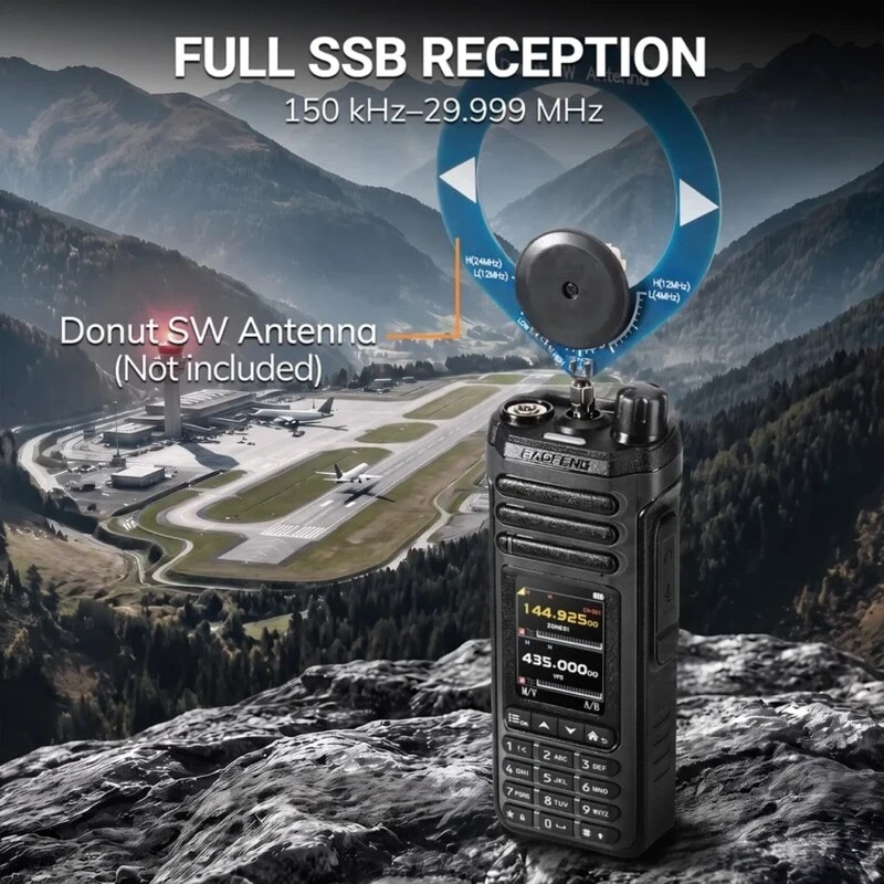 Baofeng SW-9 full SSB reception LSB USB shortwave HF DX listening