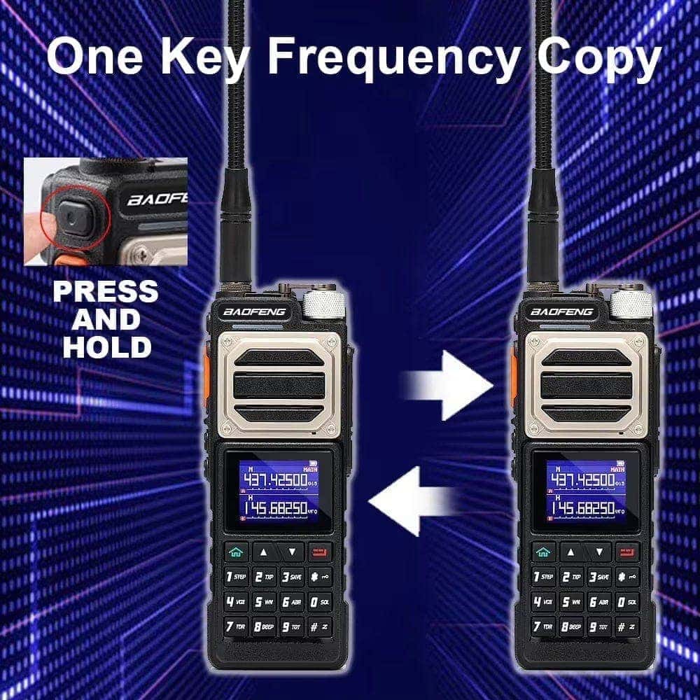 Baofeng UV-25 Military Walkie Talkie Long Range Tactical Ham Radio One Key Frequency Copy
