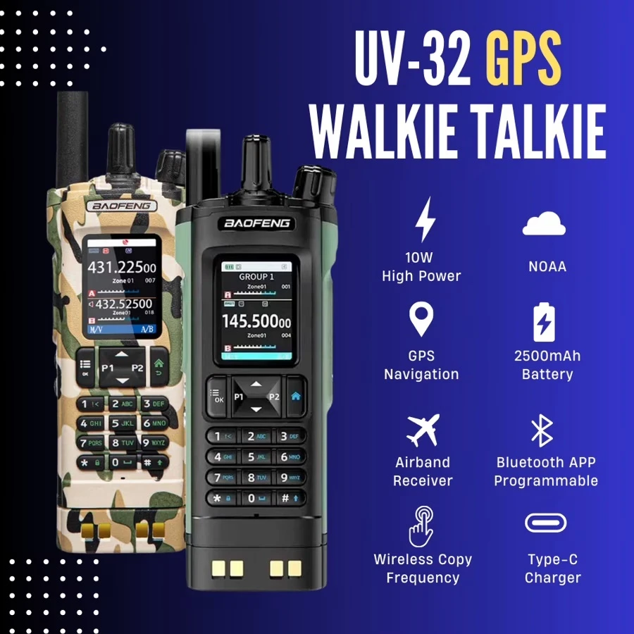Baofeng UV-32 GPS Walkie Talkie UK Deal
