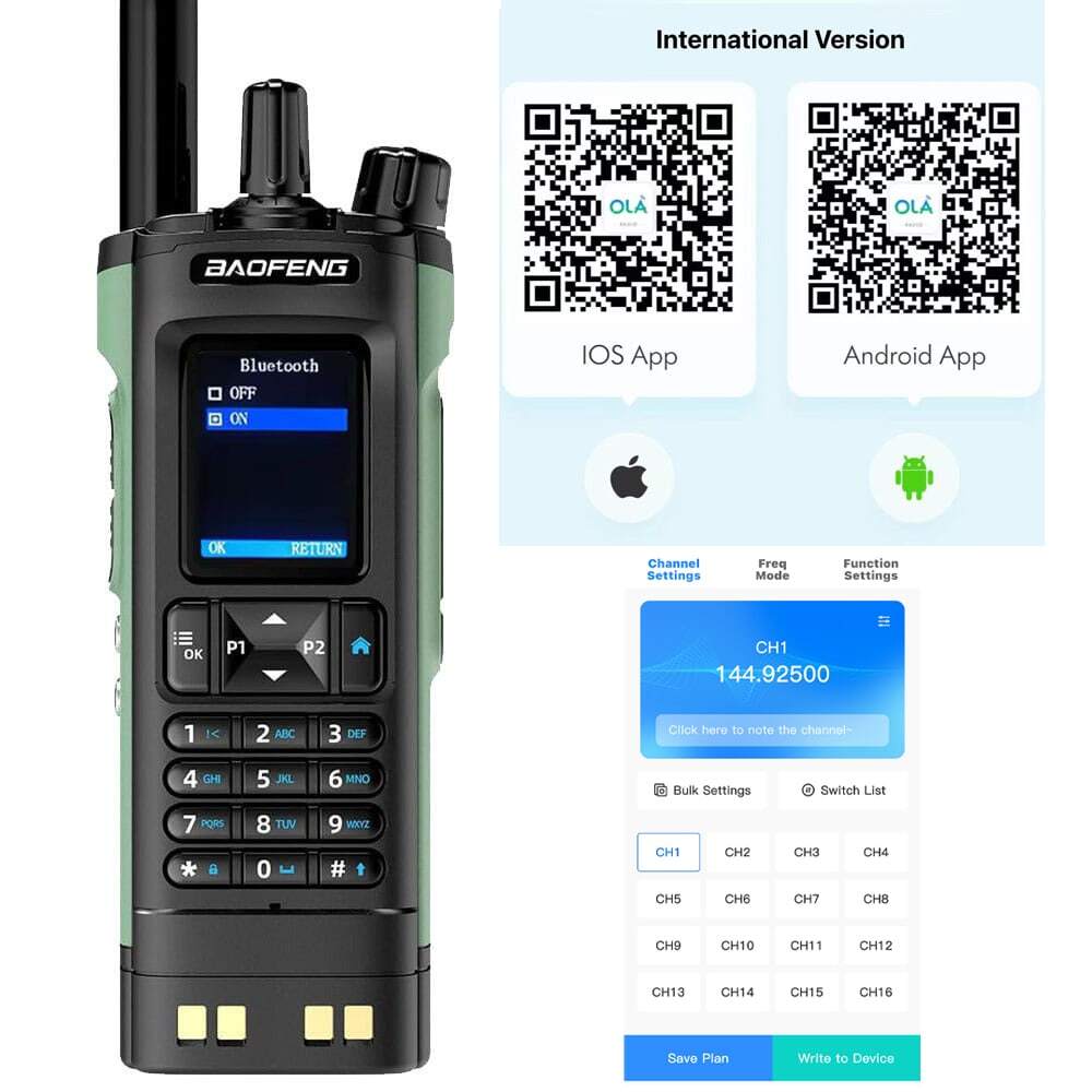 Download OLA app for bluetooth programming Baofeng UV-32