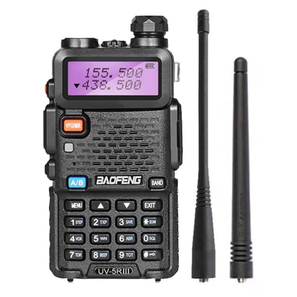 Baofeng UV-5R III Black Tri-Band Radio