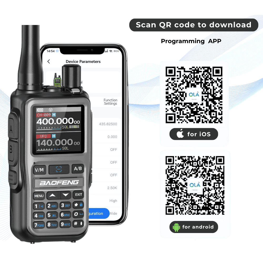 BAOFENG UV-5R Mini Walkie Talkie | Bluetooth App Programming