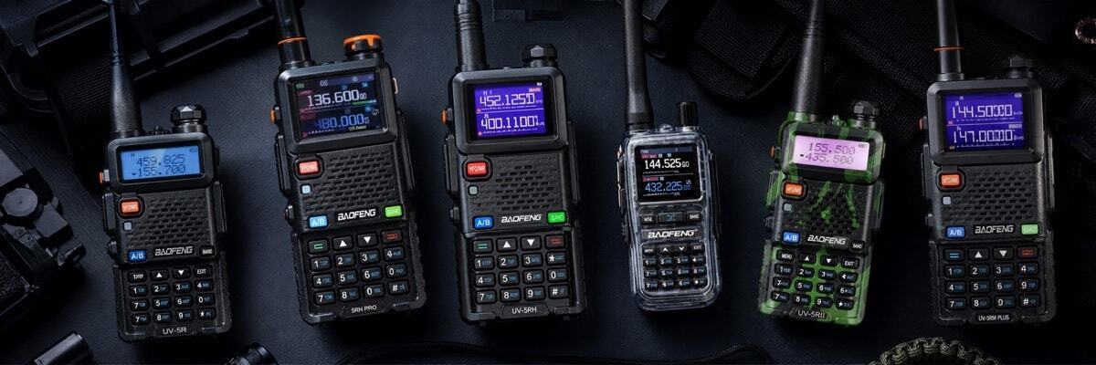 Baofeng UV-5R Series Walkie Talkies Collection - UV-5R, UV-5RH, UV-5RM Plus and UV-5R Mini Two-Way Radios UK