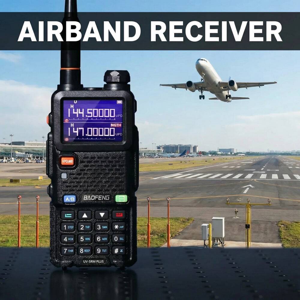 Baofeng UV-5RM Plus Multi-Band Walkie Talkie - Airband Receiver