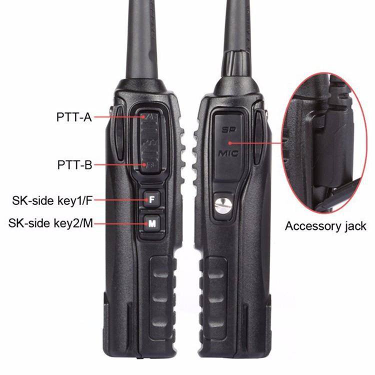 Baofeng UV-82 5w Dual Band Walkie Talkie - side key functions