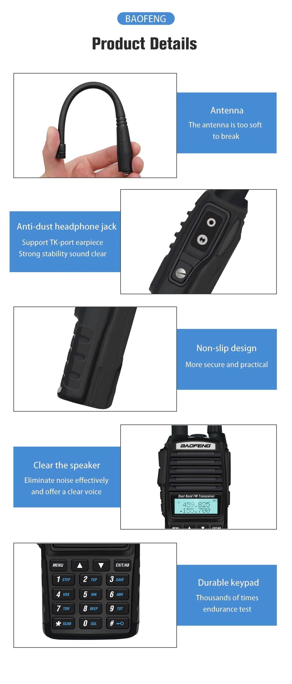 Baofeng UV-82 5w Dual Band Walkie Talkie - Product Details