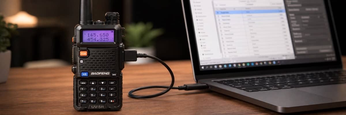 Baofeng UV-5R programming cable setup - how to program UV-5R using CHIRP software