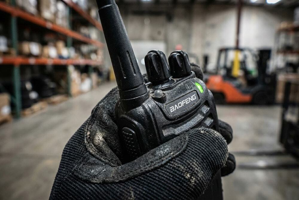 Close up of Baofeng BF-888S durable radio without screen