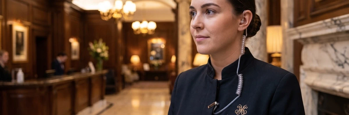 Hospitality earpiece