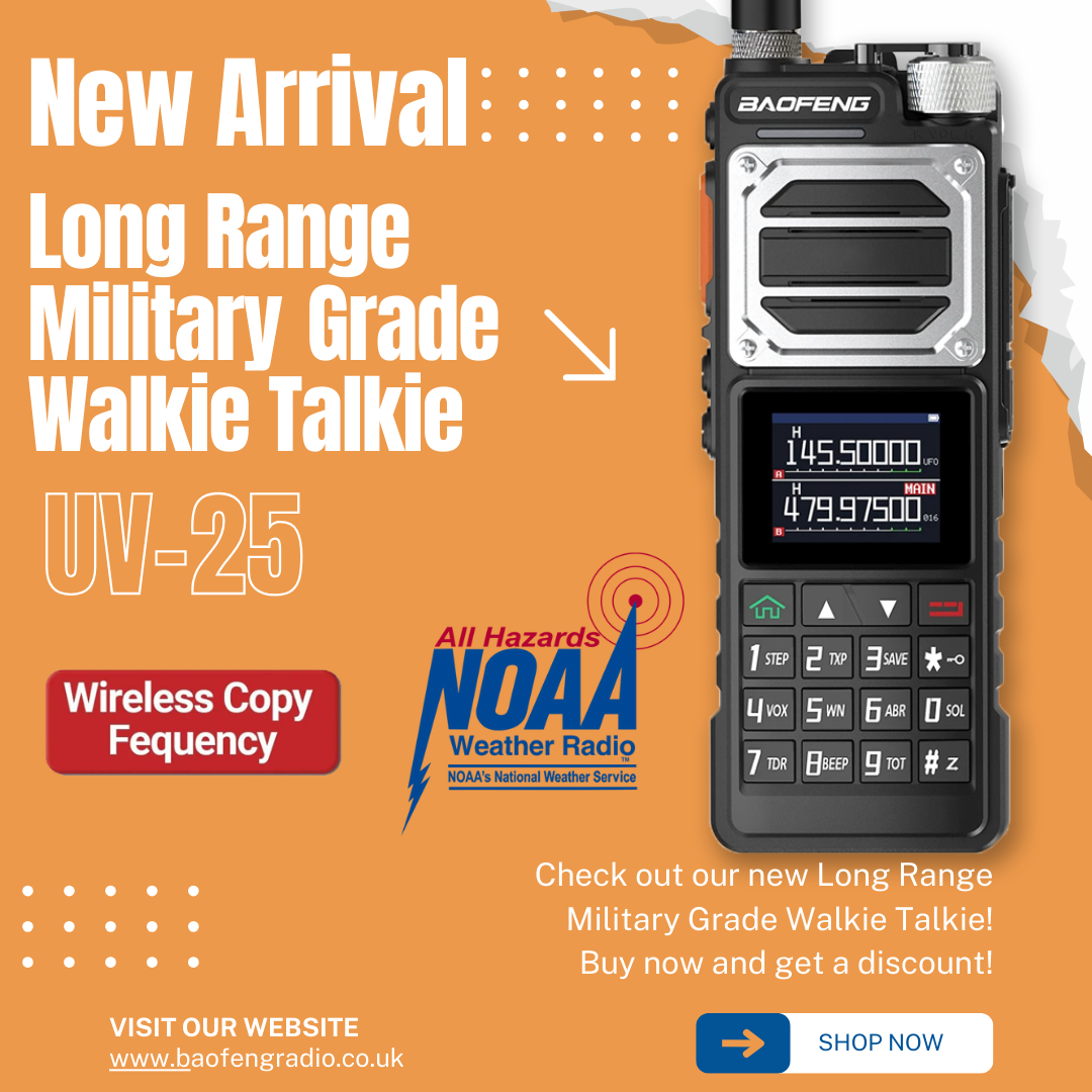 Baofeng UV-25 Military Two Way Radio | Long Range Walkie Talkie