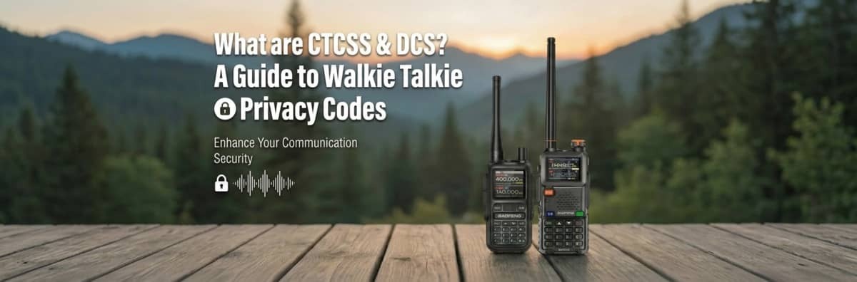 What are CTCSS and DCS - guide to walkie talkie privacy codes for UK users