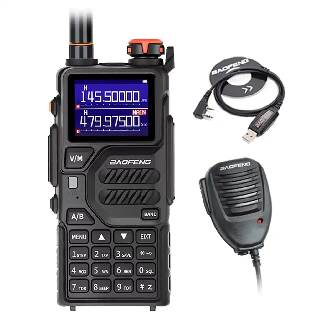 Baofeng UV-K5 Plus 10W Multi-Band  2500mAH VHF/UHF Long Range Walkie Talkie Two Way Radio With Speaker Mic And Programming cable