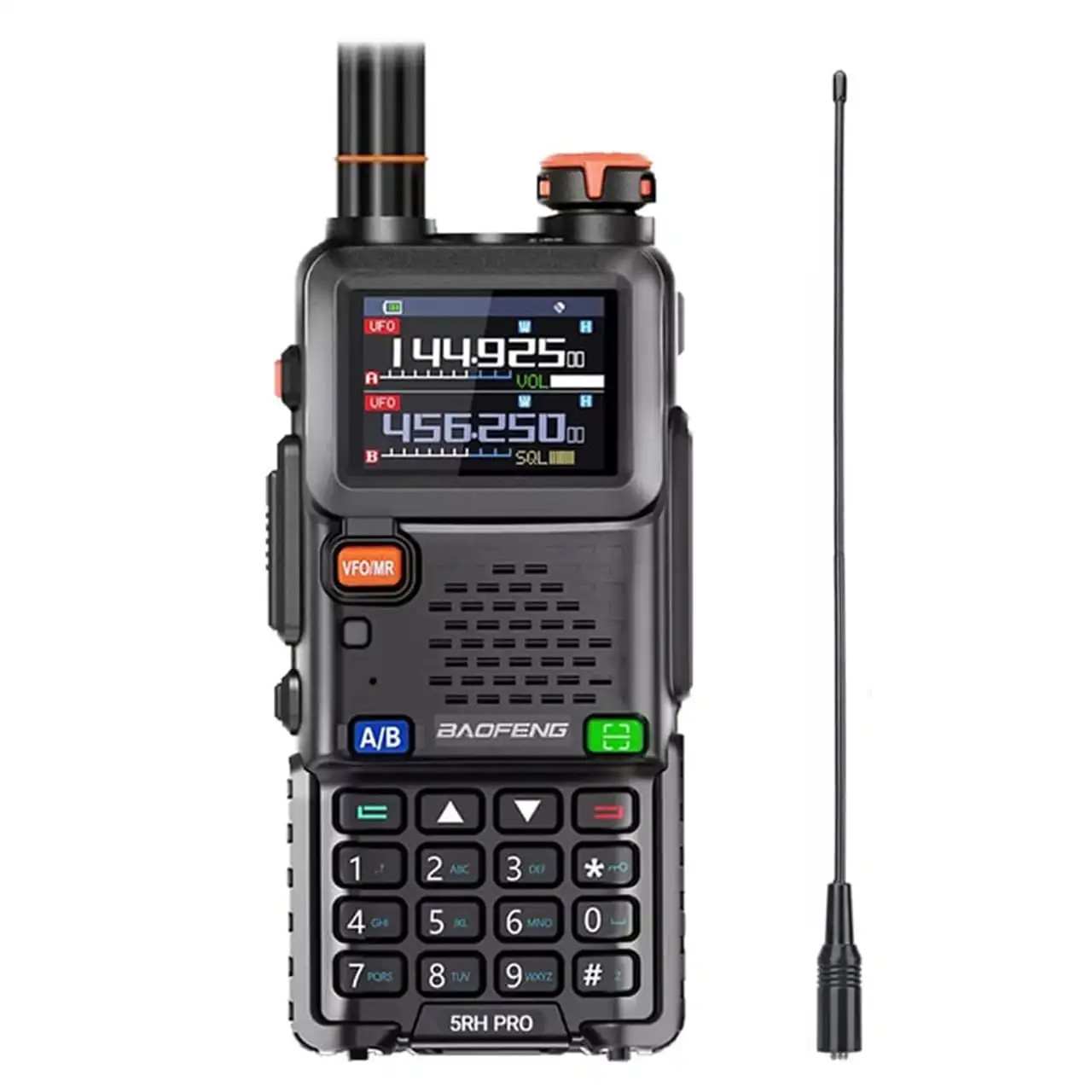 Baofeng UV-5RH Pro GPS multi-band ham radio with included SMA NA-771 Antenna