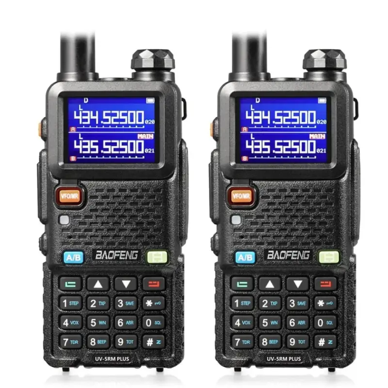 Baofeng UV-5RM Plus Long Range Walkie Talkies (2-Pack)