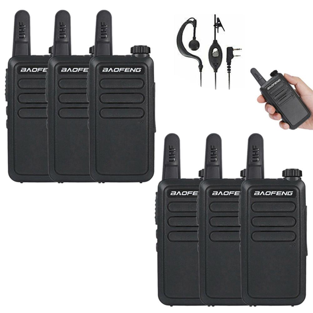 6x Baofeng BF-R5 UHF 400-470 MHz Walkie Talkie Transceiver 