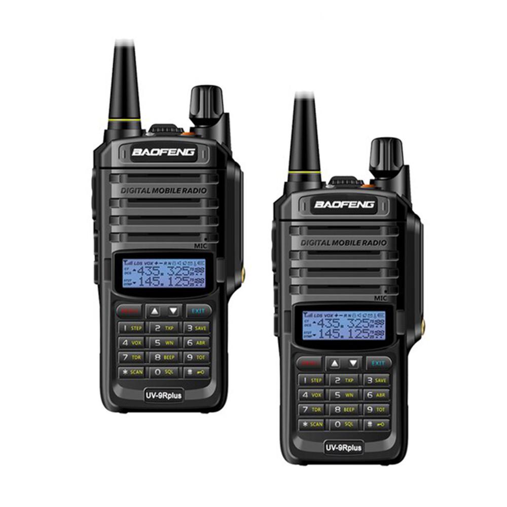 2x Baofeng UV-9R Plus IP67 Waterproof UHF/VHF Walkie Talkies Long Range Two Way Radio 8W 
