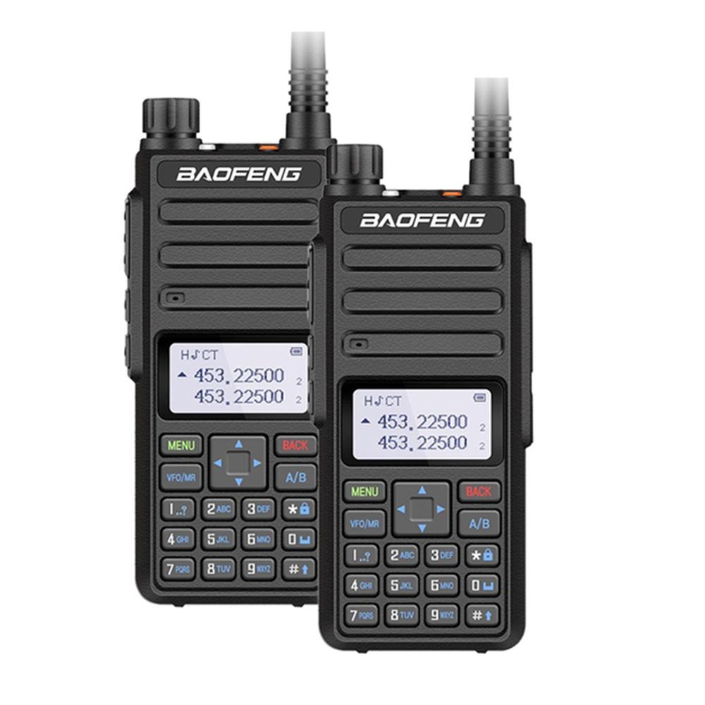 2x Baofeng BF-H6 UHF/VHF 10W Walkie Talkies Long Range Walkie Talkies Transceiver Two Way Ham Radio 