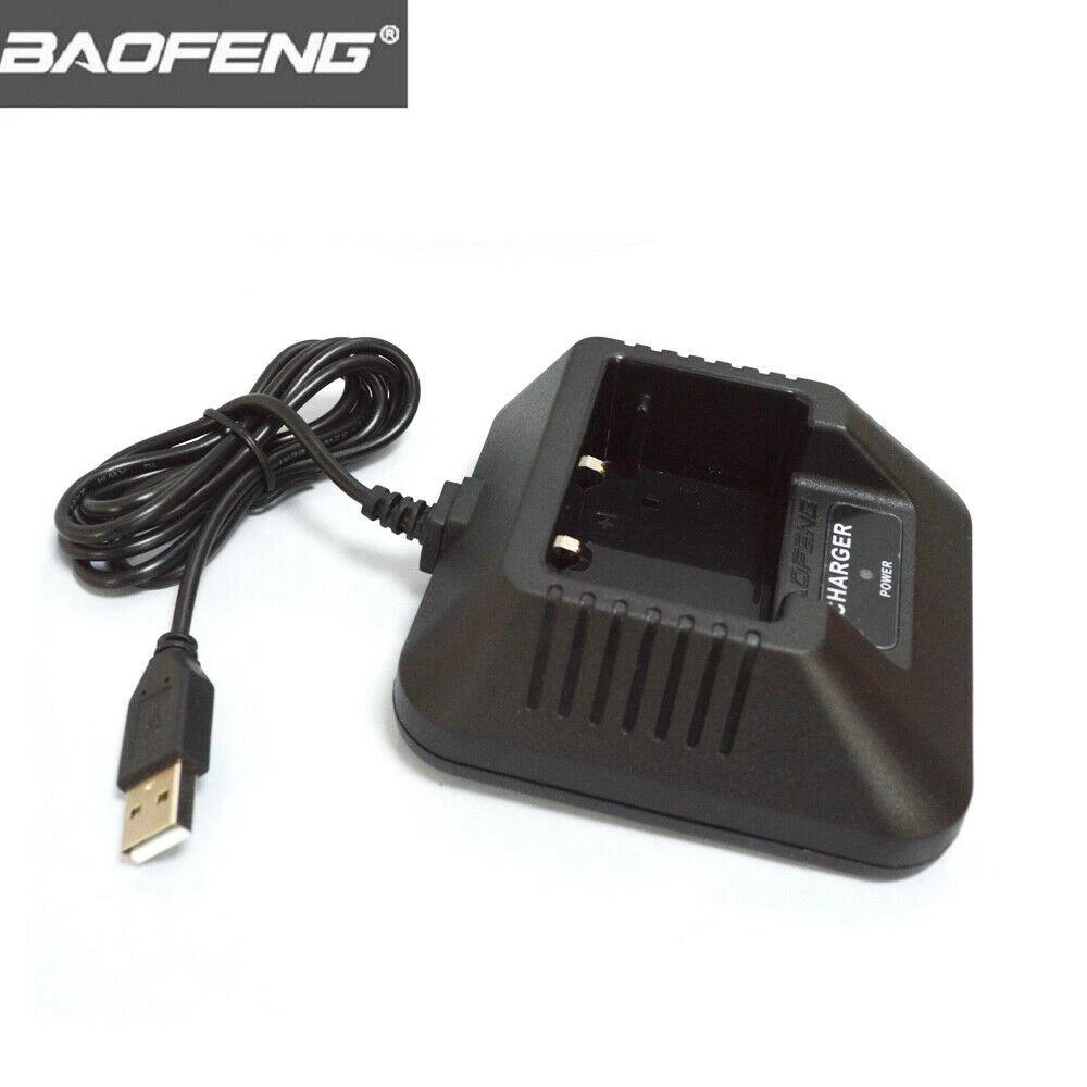 Original Baofeng USB Desktop Charger for UV-5R/UV-5R III/BF-F8+/BF-F8+ Series Walkie Talkie Docking Station 