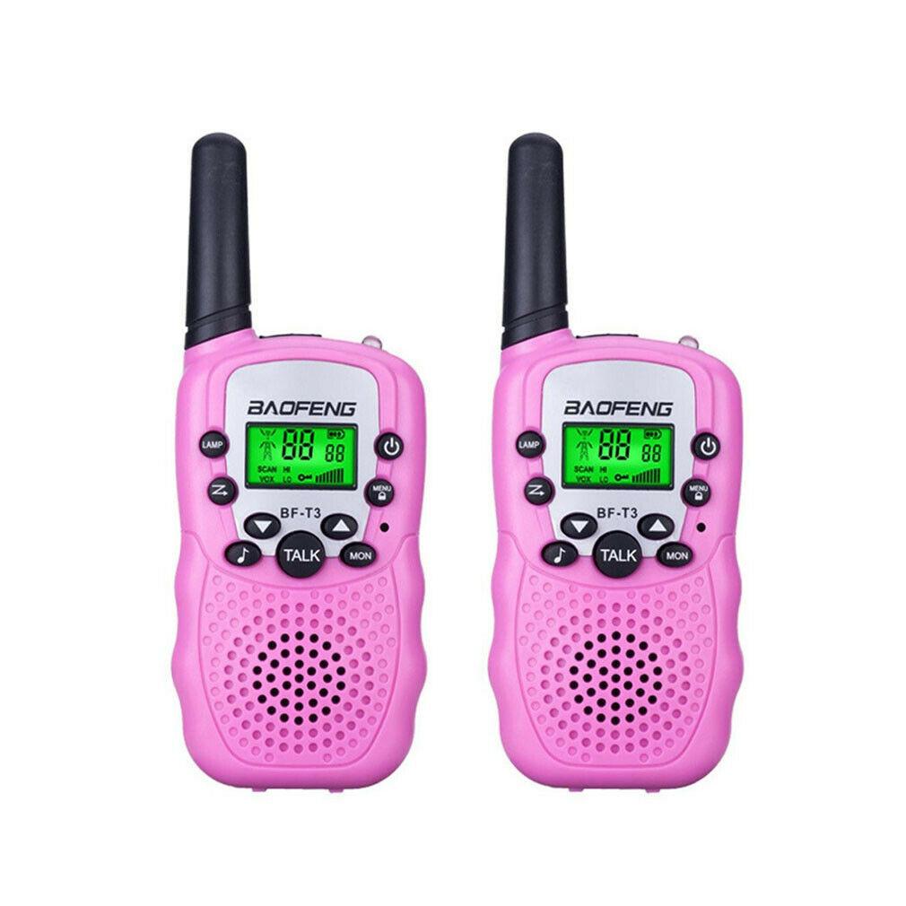 2x BF-T3 BAOFENG Kids Walkie Talkies 2 Way Long Range radio PMR446 licence free 