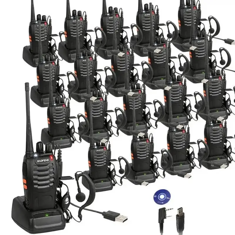 20 x Baofeng BF-888S UHF  Two Way Radio + Free Programming Cable