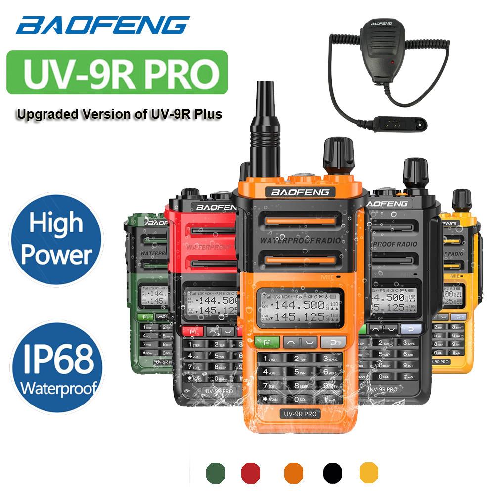 Baofeng UV 9R PRO IP68 Waterproof Walkie Talkie UHF/VHF 8W High Power Long Range Radio  +  Speaker Mic 