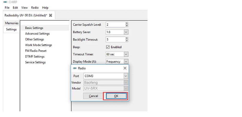 baofeng uv 82 chirp programming