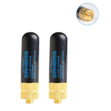 The Lord of the Tools 2pcs Antenne Double Bande SMA-M SRH805S de Rechange Compatible avec Baofeng UV-5R GT-3