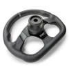 The DRT Motorsports 330mm D-Shape Steering Wheels in both Leather and Suede
