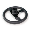 The DRT Motorsports 330mm Round Steering Wheels in both Leather and Suede provide a stylish package that provides optimum control and comfort to the driving experience